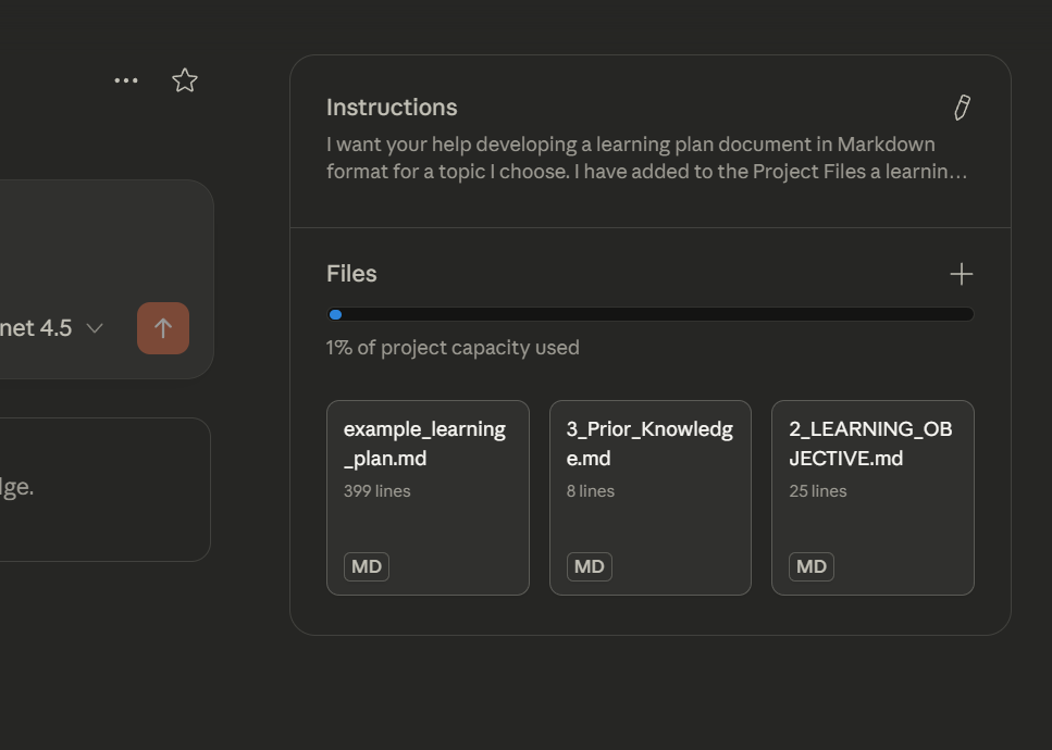 Claude Project files